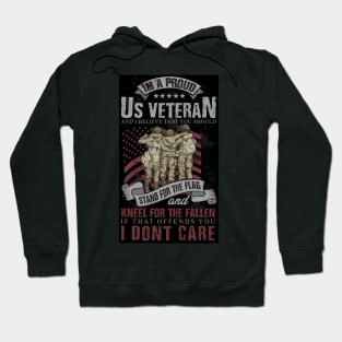 Proud US Veteran Stand for the Flag Hoodie